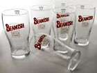 6 x Beamish Irish Stout Glass Beer Glass Paint Glass 0.3l Logo Print Jars 0270