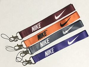 Gray Orange Maroon or Purple Nike Wrist Lanyard  Keychain Free Shipping