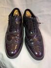 Vintage Florsheim Burgundy Leather Oxford Brogue Wingtip Mens Shoe Size 12 B