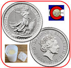2020 Great Britain Silver Britannia BU 1/10 oz 0.999 -- Mint Tube/Roll 16 Coins