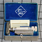 Vintage Hoffritz Slant Razor in Original Metal Fitted Box