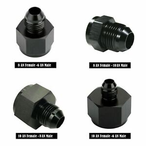 8/10 AN Female to 6/8/10 AN Male Flare Fitting Reducer Adapter For Fuel Systems