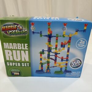 Marble Genius Marble Run Super Set - 150 Pieces and Free Instruction App - STEM