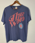 The Who Bullseye Men's Large Blue T-Shirt (Pete Townshend, Keith Moon)