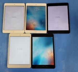 Lot of 5 Apple iPad Mini 1st Gen A1432 Wi-Fi 16GB IOS 9.3.5 B GRADE