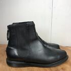 Dr Doc Martens Boots Womens 8 Zillow Chelsea Zip Up Black Leather Shoes Classic