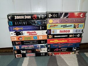VHS Tapes Lot 10 Random Assorted Bulk Lot Tapes Comedy Horror Classic War Etc!
