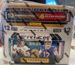 2021 Panini Prizm Football Sealed Hobby Box 2 Autos Scratched/Dented SD-32