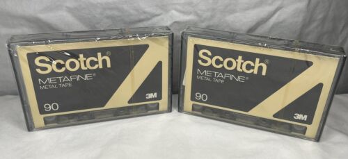 New Listing3M SCOTCH  METAFINE  90 Metal   Blank Cassette Tape NEW Sealed Rare **2PACK**