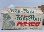 Vintage 4' Sparkler Pom,Pom Christmas Tree Complete