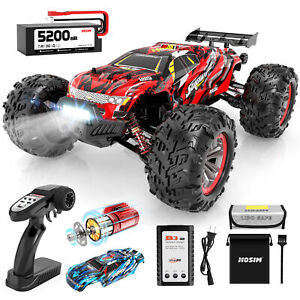 Hosim 1:10 Brushless RC Cars Remote Control Truck 4WD High Speed 68+KMH X-07 Red