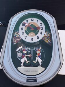 RARE Seiko Melodies in Motion Baseball Musical Wall Clock