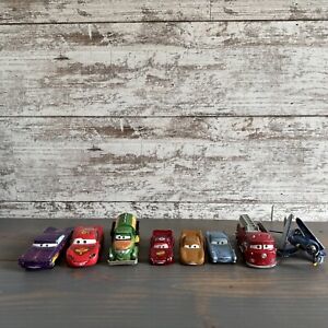 Disney Pixar Cars Lot of 8 Diecast Chester, Chug, Lightning McQueen, Hornet
