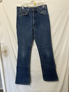 Vintage LEVI’S 517 32x34 Orange Tab Jeans 20517-0217 USA Dark Wash