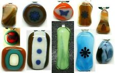 Fused Glass Art Necklace Pendant 18
