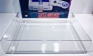 1 Console Box Protector For SNES CONTROL SET   Super Nintendo Display Case Boxes