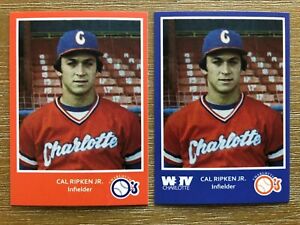 (2) 1980 Charlotte CAL RIPKEN JR Minor League Baseball REPRINT Rookie Cards