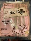 Vtg Olde Kentucky Fitted Bed Ruffle PINK Full