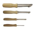 4pcs Pottery Tools Wooden Handle Round Punch Tool Clay DIY Crafts