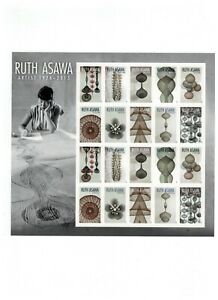 Scott # 5504-5513, Ruth Asawa, Artist - Pane of 20 Forever Stamps - 2020 - MNH