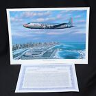 Stan Stokes Aviation Art Print Limited Ed Signed COA Chicago Homecoming DC-6