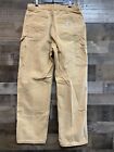 Vintage Carhartt Pants B01 BLK Mens 33x32 Brown Denim Jeans Double Knee Dungaree