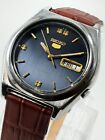 Vintage Seiko 5 Men's Automatic Ref 7009A leather Wrist Watch Run Order