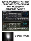 DELCO GM GMC CHEVY DISPLAY LIGHT LED BULBS FOR CD, CASS RADIO'S 10 qty 12V White