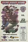 2003 Buffalo Destroyers vs. Arizona Rattlers Arena Football Program #FWIL