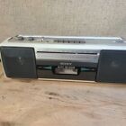 Vintage Sony CFS-220 AM/FM Cassette-Corder Boombox White Read Description