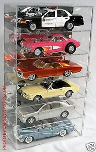Model Diecast Display Case 1/18th Scale 6 car Vertical