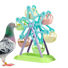 Foraging Wheel Parrot Toy Bird Ferris Wheel Toy Rotating Perch Foraging Feeder
