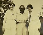 New ListingVintage Photo African American Nanny Two Pretty White Girls Women Black 1915