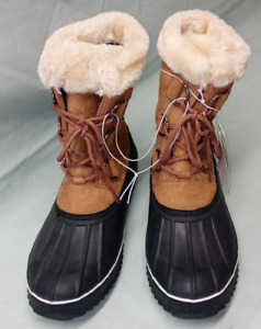 Itasca Womens Thermo Lite Leather Tan Performance Insulation Snow Boots Size 9