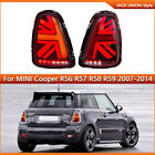 JACK UNION LED Tail Lights For 2007-2014 BMW Mini Cooper R55 R56 R57 Rear Lamps (For: More than one vehicle)