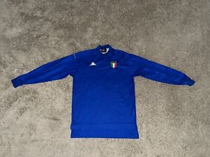 Italy 1999 2000 Home Football Long Sleeve Shirt Soccer Jersey KAPPA Mens Large
