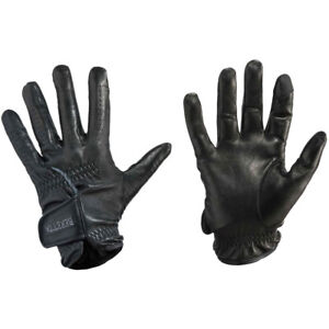 BERETTA Men's Leather Adjustable Touch Screen Black/Gray Shooting Gloves - Sizes
