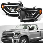LH+RH Full LED DRL Turn Signal Headlights Front Lamp For 2014-2021 Toyota Tundra (For: 2019 Tundra)
