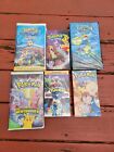 Vintage Pokemon VHS Lot of 6 Original 90s Video Tapes & Cases