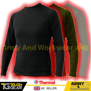 Thermal Underwear Full Long Sleeve Top Base Layer Soft Heat Trap Fabric Mens