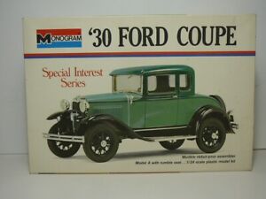 Vintage HTF Monogram Model Kit - Issued 1974 - 1930 '30 Ford Coupe