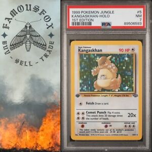 KANGASKHAN 5/64 1st Edition Holo Rare Jungle Set 1999 - Pokemon WOTC - PSA 7