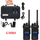 Retevis RT97 GMRS Repeater Power Divider 8CH Portable Base Station&2*GMRS Radio