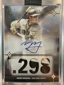 New Listing2023 Topps Luminaries Manny Machado /15 Hit Kings AUTO RELIC PATCH CARD Padres