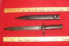 WW1 German Metal Ersatz Bayonet & Scabbard Turkish Mauser # 89347- 9 1/2