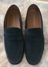 New Republic  Navy Blue Suede Moc Penny Driving Loafers Mens Size US 12