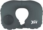 Inflatable Neck Pillow with Built-in Manual Pump for Long Travel and Comfort