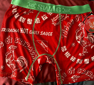 SWAG Men’s SRIRACHA HOT Boxer Underwear Brief Size L (34-36) New