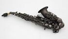 Pro Eastern Music Matt black plated curved soprano saxophone with engravings