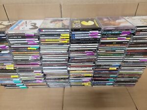 Lot of 10 Assorted CDs MIX ALL Genres Artwork+Case RANDOM BUNDLE Wholesale Bulk